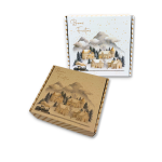 Caixa Cartão Presente/Cabaz Branca / Kraft "Vila Natal"– Várias Medidas Disponíveis – Norpack - Image 2