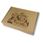 Caixa Cartão Presente/Cabaz Branca / Kraft "Vila Natal"– Várias Medidas Disponíveis – Norpack - Image 5