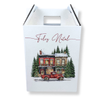 Caixa Cartão Presente/Cabaz Branca 26x17x34cm Natal “Clássico de Natal” – Norpack - Image 2