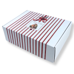 Caixa Cartão Presente/Cabaz Branca / Kraft "Presente de Natal"– Várias Medidas Disponíveis – Norpack - Image 6