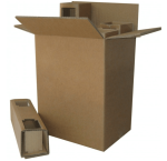 Caixa Cartão Kraft Segurança para Garrafas - Ideal para expedição de Garrafas! – Norpack - Image 3