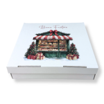 Caixa Cartão Branca Tartes / Bolos 30x30x7cm "Doçura de Natal" – Norpack - Image 4