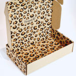 Caixa Postal C/ Padrão Leopardo + Obrigada (impressão no exterior e interior) – Envio de Encomendas com Estilo – Norpack - Image 2