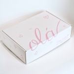 Caixa Postal C/ Padrão Olá em rosa – Envio de Encomendas com Estilo – Norpack - Image 3