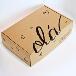 Caixa Postal C/ Padrão Olá em preto – Envio de Encomendas com Estilo – Norpack - Image 4