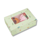Caixa Cartolina Pastelaria Verde 20,3x13,7x6,7cm – Norpack