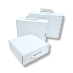 Caixas Cartão Postal Branca c/ Pega - Ideal para ECOMMERCE / Expedição / Cabaz / Presente / Quadros / Molduras / Livros – Norpack - Image 7
