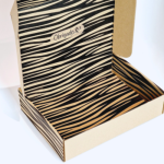 Caixa Postal C/ Padrão Zebra em Preto + Obrigada (impressão no exterior e interior) – Envio de Encomendas com Estilo – Norpack - Image 7