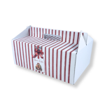 Caixa Cartão Cabaz Branca com Pega 32x21,5x12,5cm Natal “Presente de Natal” – Norpack - Image 3