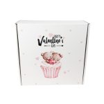 Caixa Cartão Branca 20x20x7cm Dia dos Namorados Cupcake do Amor – Norpack