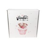 Caixa Cartão Branca 20x20x7cm Dia dos Namorados Cupcake do Amor – Norpack - Image 3