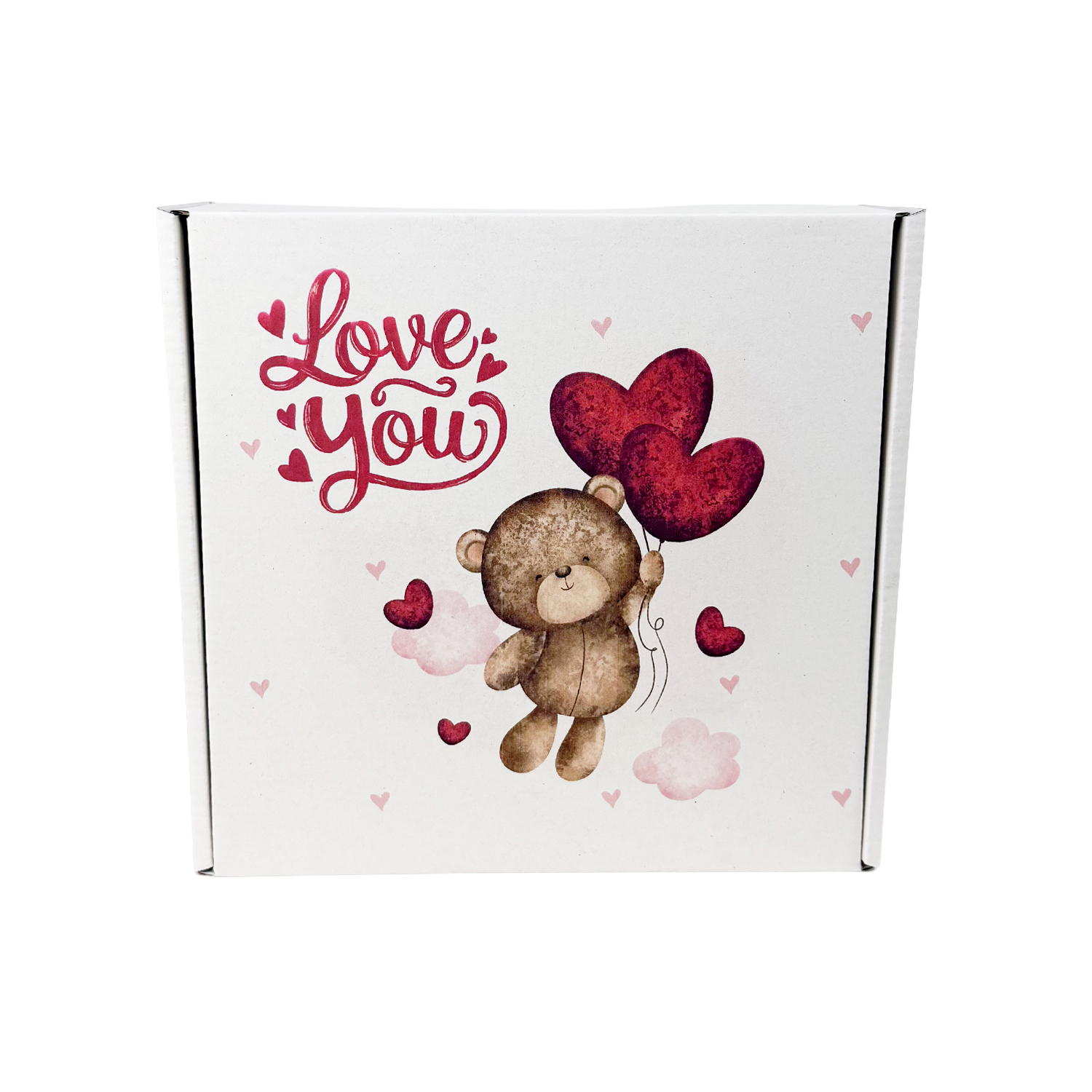 Colecao3_1.jpg Caixa Cartão Branca 20x20x7cm Dia dos Namorados Urso do Amor – Norpack - Image 1
