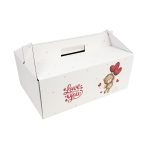 Caixa Cartão Lunch Box Branca 32x21,5x12,5cm Dia dos Namorados Urso do Amor – Norpack - Image 2