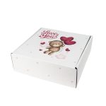 Caixa Cartão Branca 20x20x7cm Dia dos Namorados Urso do Amor – Norpack - Image 2