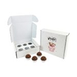 Caixa Cartão Micro Branco 140x140x50mm 6 brigadeiros s/ janela Dia dos Namorados Cupcake do Amor – Norpack - Image 4