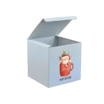 Caixa Cubo Branca ou Kraft 10x10x10cm NATAL "Caneca" – Norpack