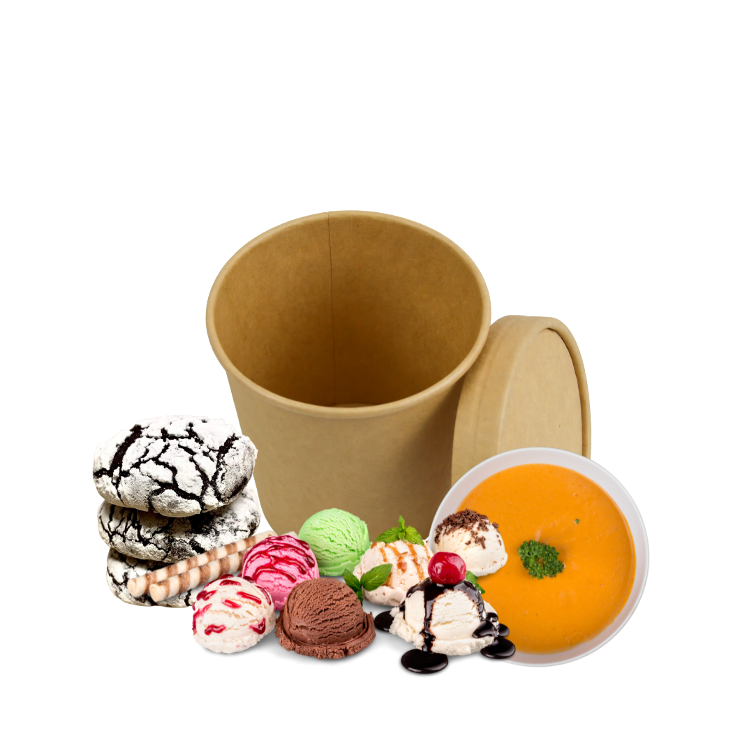 Design-sem-nome-16.png Caixa Cartão p/Alimentar Kraft 470ml c/ Tampa Cartão - Take Away / Sopa / Gelado Pack 25 unidades – Norpack - Image 1