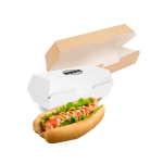 Caixa Cartão p/ Sandes Hot Dog 23,2x9x6,3mm - Take Away c/ Impressão – Norpack