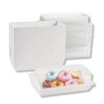 Caixa Pastelaria Branca c/Tampa Transparente 17,2x7x6,5cm Pack 10 unidades – Norpack