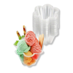 Taça Plástica Transparente Sobremesa 5,8cm (fundo) x12cm (boca) x 5,5cm (altura) – Norpack