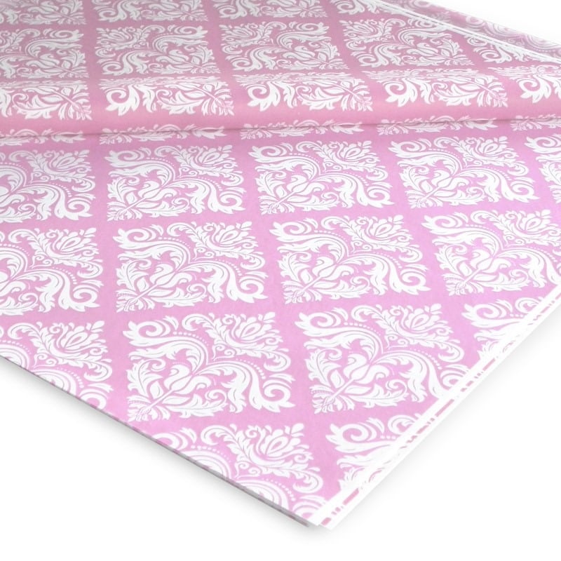 EMBALSANTOS-3001003668-1.jpg Papel Seda c/impressão Vintage Rosa Claro 62x86cm - Pack 20Fls – Norpack - Image 1