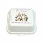 Caixa Cana de Açúcar Cor Natural 15x15x8cm Páscoa Família Coelhos – Norpack - Image 2