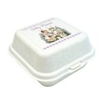 Caixa Cana de Açúcar Cor Natural 15x15x8cm Páscoa Família Coelhos – Norpack