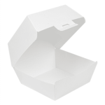 Caixa Cartão Hambúrguer Branco 13x12,5x6cm Pack 50 - Take Away – Norpack - Image 5