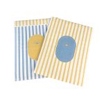 Envelope Almofadado nº 8 Branco Coleção Verão Riscas Azuis e Amarelas – Norpack