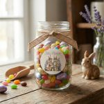 Etiquetas Adesivas Brancas Páscoa Família Coelhos Redondas 4,5cm - Pack 24unid – Norpack - Image 3