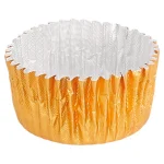 Forma Alumínio Brigadeiro / Pastelaria Dourada 2,9×1,6cm - Pack 1000 – Norpack - Image 3