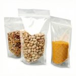 Saco Stand-Up PE Frost Translúcido com Fecho Zip – Elegância para Alimentos e Pastelaria – Norpack