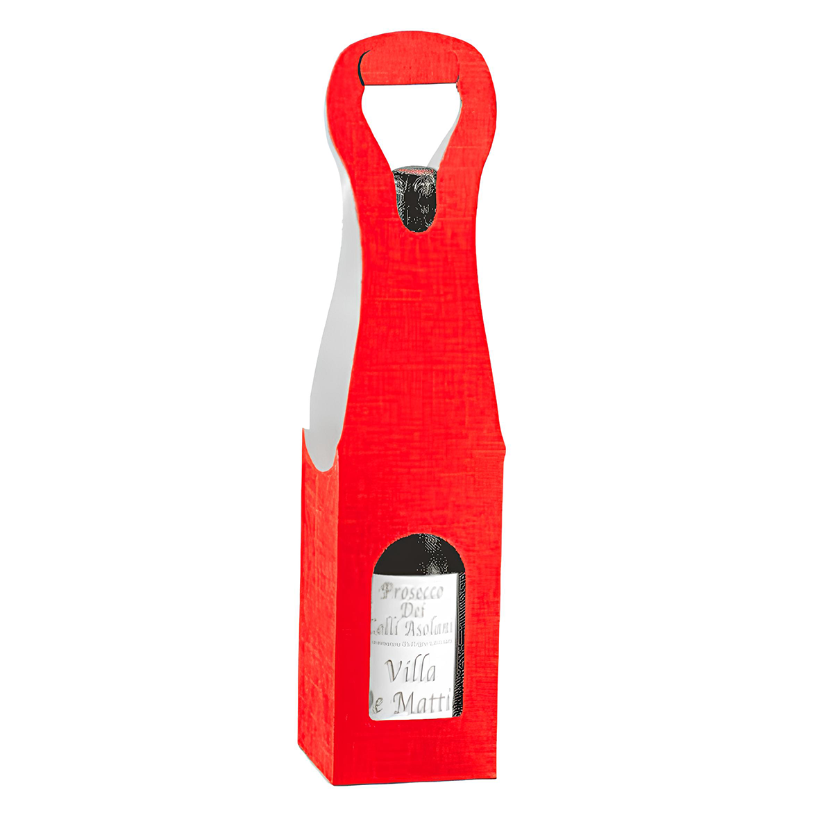 Garrafa-Vermelho.png Caixa Cartão Vermelha p/ 1 Garrafa c/ pega 9x9x41cm – Norpack - Image 1