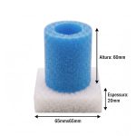 Base/Pé de Proteção em Espuma para Cadeiras, Bancadas, Mesas ou Tubos (65x65x20mm + 23/9x60mm) – Norpack - Image 2