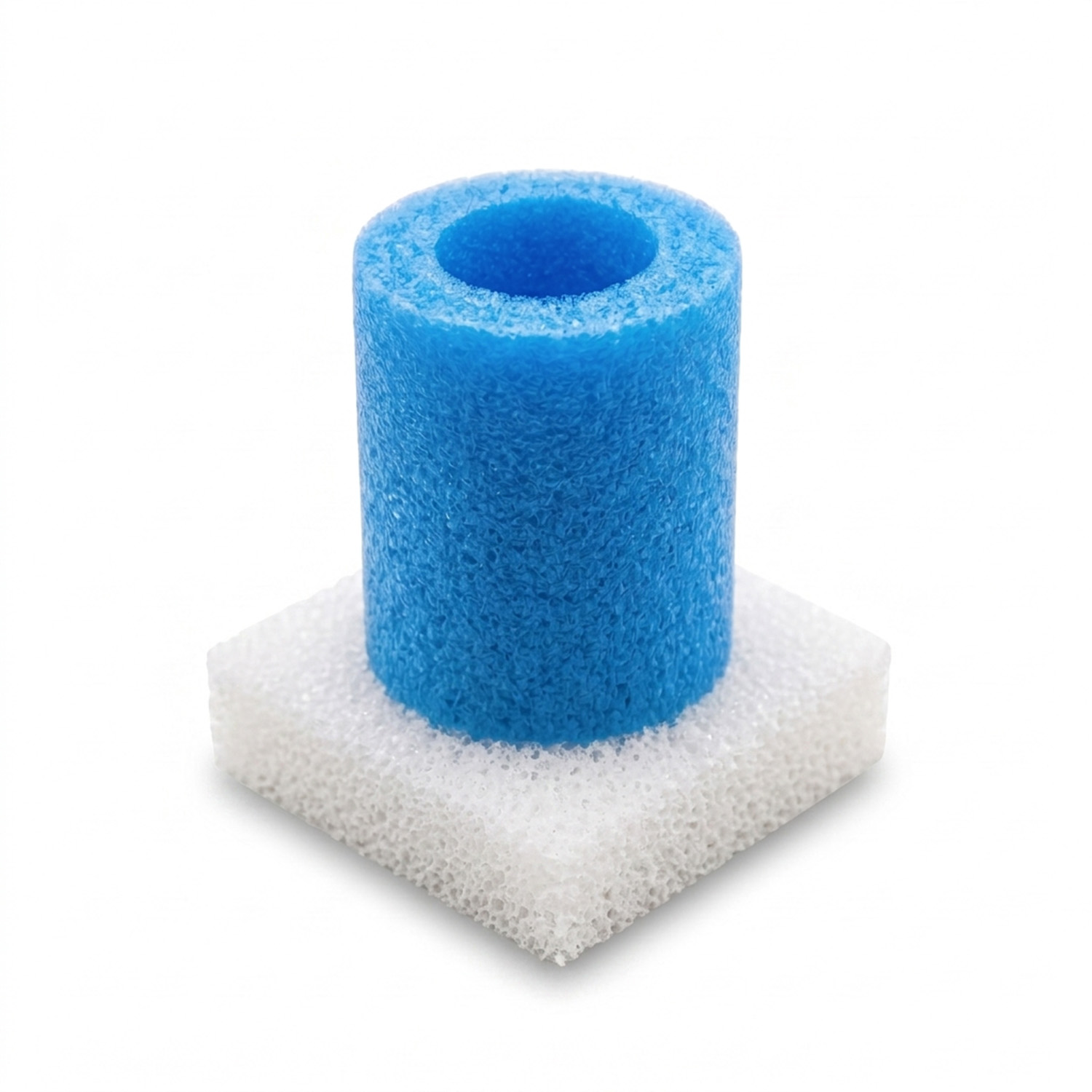 Imagem-Website_1.jpg Base/Pé de Proteção em Espuma para Cadeiras, Bancadas, Mesas ou Tubos (65x65x20mm + 23/9x60mm) – Norpack - Image 1