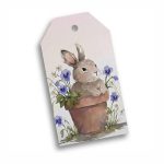 Etiquetas de Presente Páscoa com Coelho Fofo em Pote - Pack 48unid – Norpack