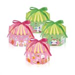 Caixa Presente Hexagonais Páscoa Padrão de Coelho da Páscoa 15,5x9x12cm- Pack 12unid – Norpack