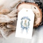 Etiquetas de Presente Páscoa com uma Moldura Floral e Coelho - Pack 48unid – Norpack - Image 2