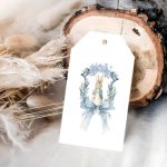 Etiquetas de Presente Páscoa com uma Moldura Floral e Coelho - Pack 48unid – Norpack - Image 5