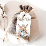 Etiquetas de Presente Páscoa com 2 Coelhos e Ovos da Páscoa na Relva- Pack 48unid – Norpack - Image 7