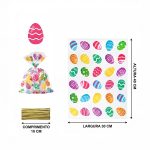 Saco Plástico Páscoa Ovos de Páscoa Coloridos 30x40cm - Pack 30unid – Norpack - Image 3