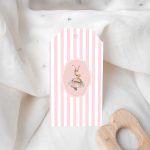 Etiquetas de Presente Páscoa para Chá de Bebê com Coelhinho de Tutu - Pack 48unid – Norpack - Image 3