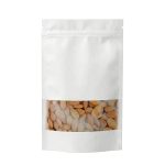 Saco Stand Up Papel Branco c/ Fecho Zip c/Janela - Alimentos, especiarias, pastelaria, outros – Norpack