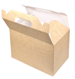 Caixa Presente/Lunch Box Cartolina Kraft Lisa 22,5x14,5x15cm - Take Away/Presente/Pastelaria/Bolos – Norpack - Image 2