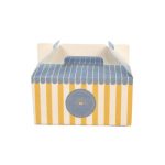 Lunch Box Branca 18x12x9cm Coleção Verão Riscas Azuis e Amarelas – Norpack - Image 6