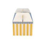 Lunch Box Branca 18x12x9cm Coleção Verão Riscas Azuis e Amarelas – Norpack - Image 5