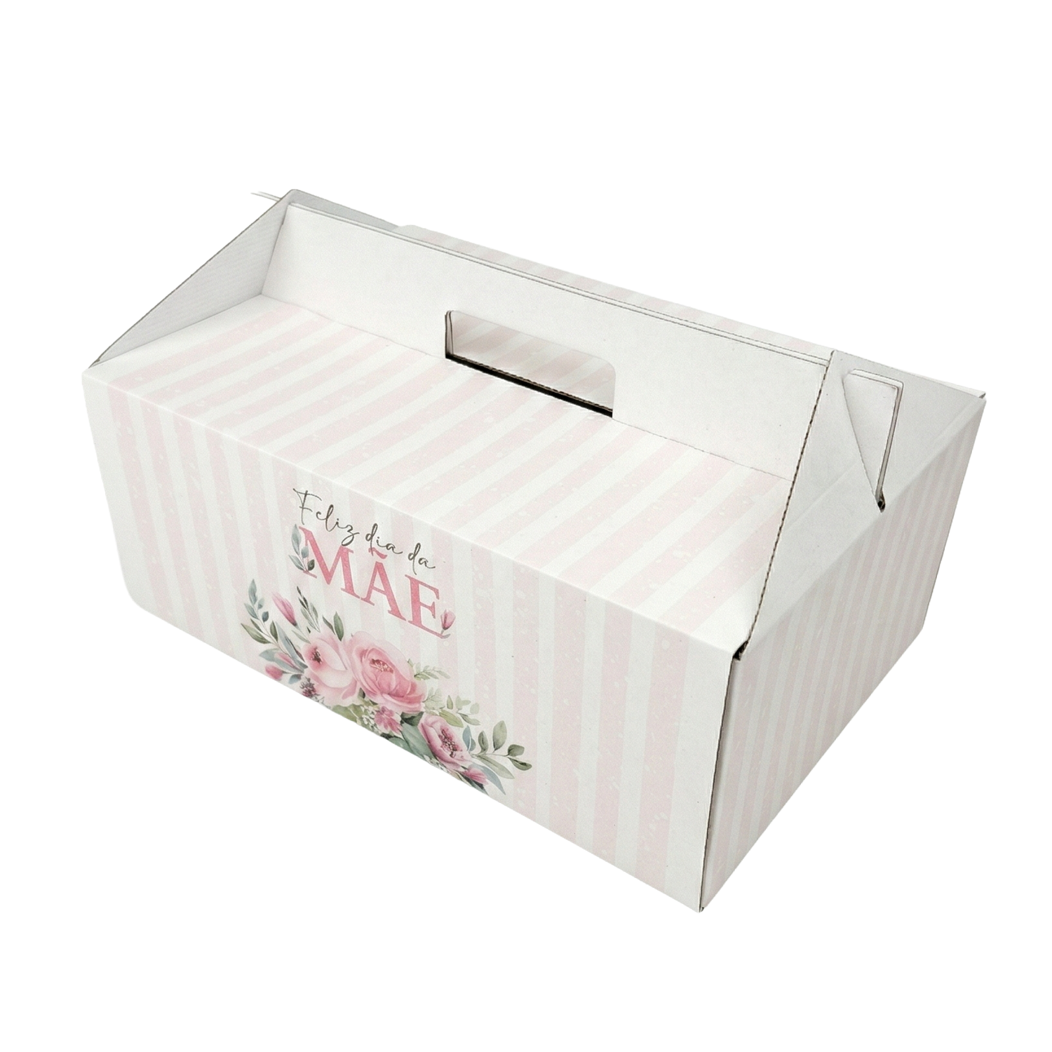 LunchBoxGrande-2-3.png Caixa Cartão Lunch Box Branca 32x21,5x12,5cm Dia da Mãe Riscas Rosa – Norpack - Image 1