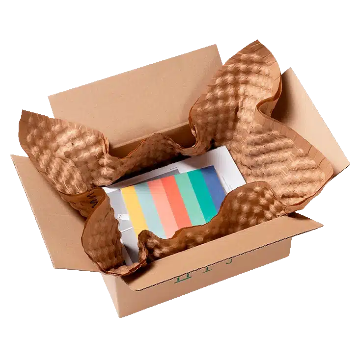 PAPERbubble-kraft_embalsantos.webp Bolha de Ar em Papel Kraft ES PaperBubble 580x380mm (Picotado a 290mm) 70Gr Cx c/ 300 Folhas- Ideal para E-commerce! – Norpack - Image 1