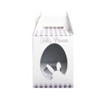 Caixa Cartão Branca Ovo c/ janela 12x12x15,5cm 250grs. Páscoa Família Coelhos – Norpack - Image 6