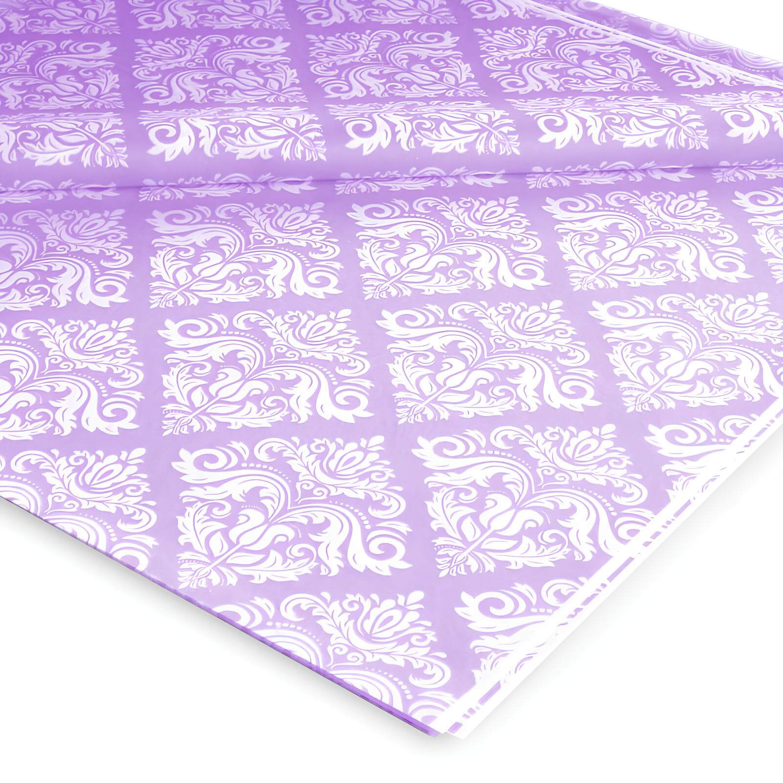 Papel-Seda-malva_Vintage-1-1.jpg Papel Seda c/impressão Vintage Malva 62x86cm - Pack 20Fls – Norpack - Image 1